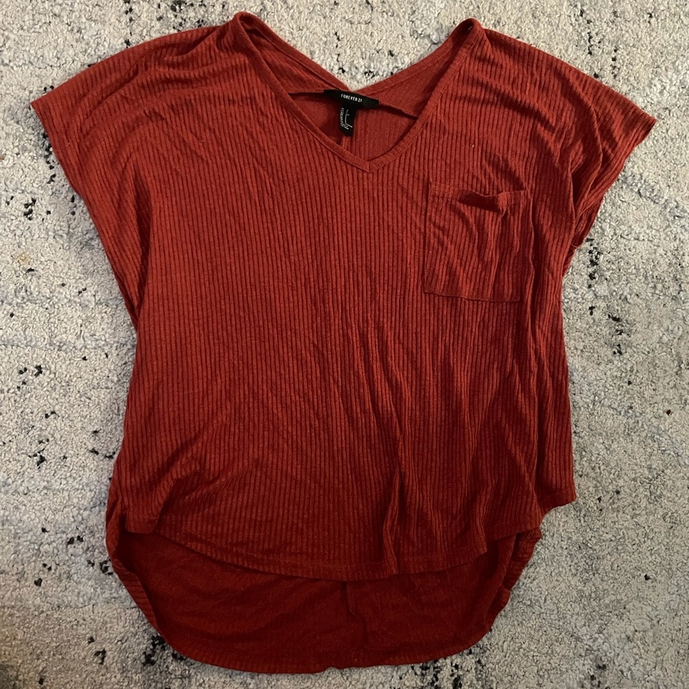 Orange oversized shirt